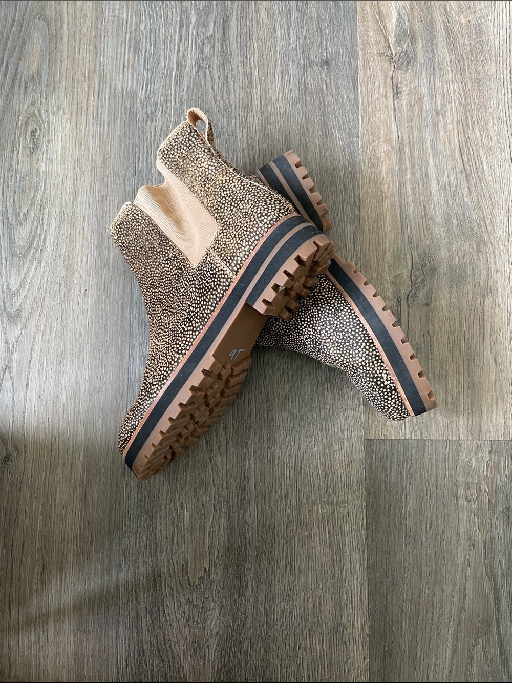 Madewell Ivy Chelsea Speckled Brown Boots/ genuine calf hair size 8 NWOT / NWOB - Picture 7 of 10